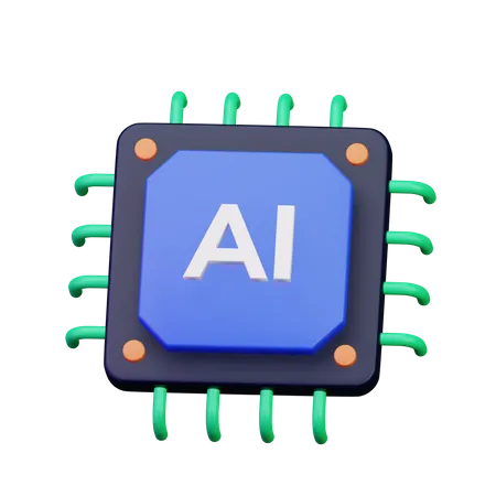 KI-Chip  3D Icon