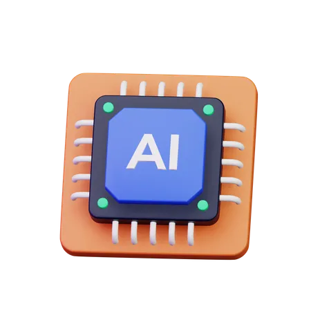 KI-Chip  3D Icon