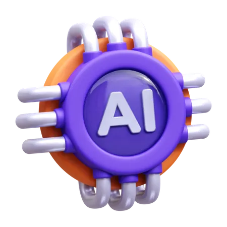 Ai Chip 3 D Illustration Icon 3D Icon