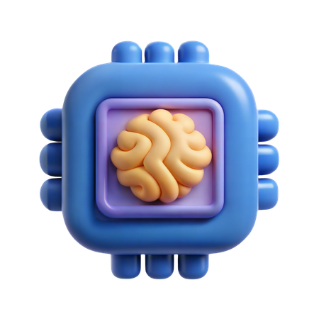 Tener chip cerebral  3D Icon