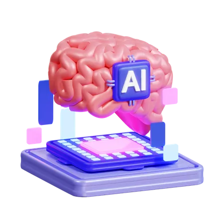 Tener chip cerebral  3D Icon