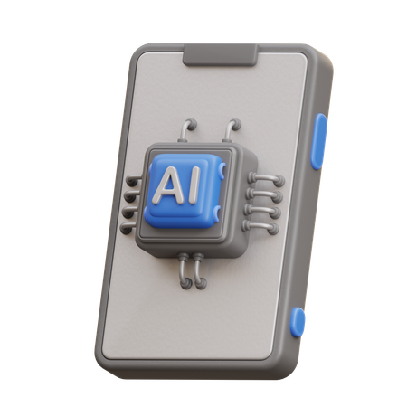 Ai Chip Processor  3D Icon