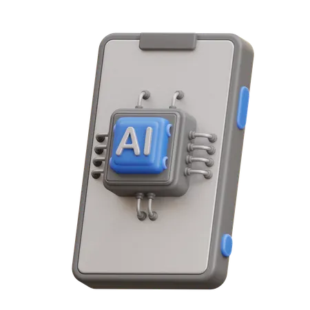 Ai Chip Processor  3D Icon
