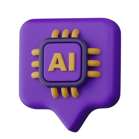 AI 칩셋  3D Icon