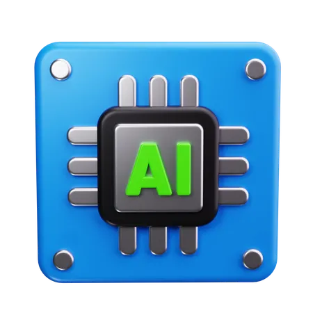 AI Circuit  3D Icon