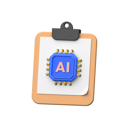 Ai Clipboard  3D Icon