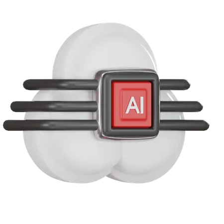 Ai Cloud 3 D Icon 3D Icon