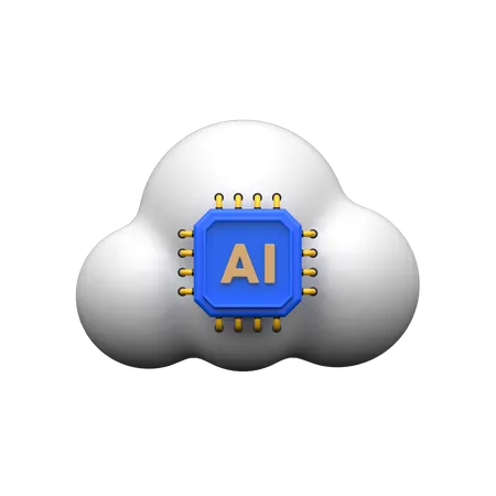Symbolize Cloud Computing Services Enhanced By Artificial Intelligence This Icon Typically Combines The Visual Elements Of A Cloud Symbol With AI Related Symbols Such As A Brain Or Neural Network Pattern Rendered In Three Dimensions To Add Depth And Realism When Users Encounter The AI Cloud 3 D Icon It Signifies An Association With Intelligent Cloud Services Machine Learning Capabilities Or AI Driven Data Processing In The Cloud Providing A Clear And Recognizable Indicator For Related Applications Or Services AI Cloud 3 D Icons Are Commonly Found In Cloud Service Platforms AI Development Tools Data Analytics Software And Educational Resources Where They Serve As Visual Cues For Users To Access And Manage AI Powered Cloud Services Perform Complex Computations And Leverage AI For Data Insights And Applications 3D Icon