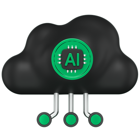 Ai Cloud  3D Icon