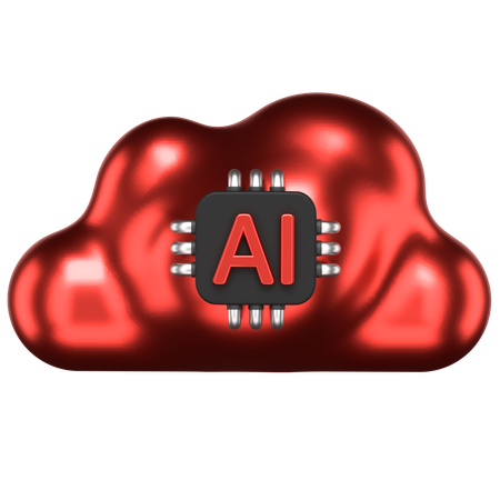 Ai Cloud  3D Icon