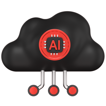 Ai Cloud  3D Icon