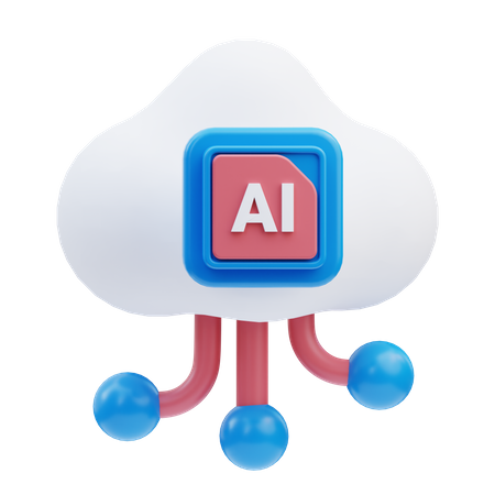 Ai Cloud  3D Icon