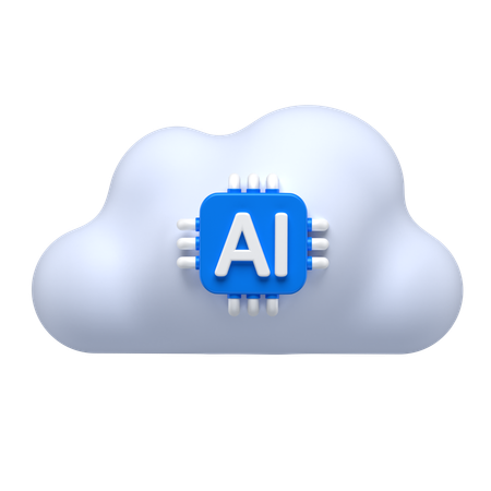 Ai Cloud  3D Icon