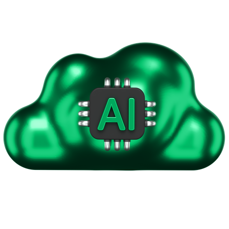 Ai Cloud  3D Icon