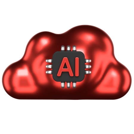 Ai Cloud  3D Icon