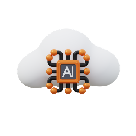 Ai Cloud  3D Icon