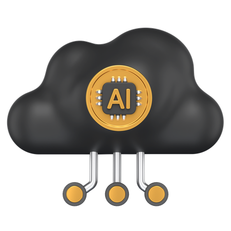 Ai Cloud  3D Icon