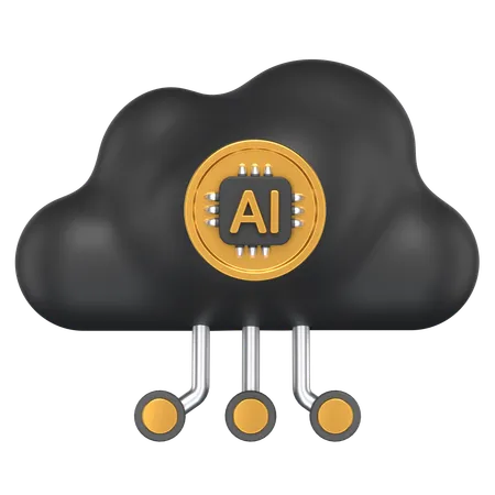 Ai Cloud  3D Icon