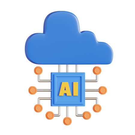 Ai Cloud  3D Icon