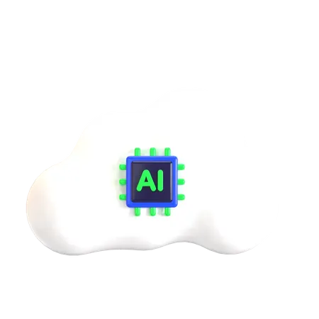 Ai Cloud  3D Icon