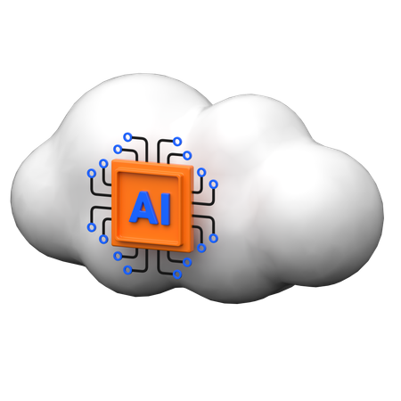 Ai Cloud  3D Icon