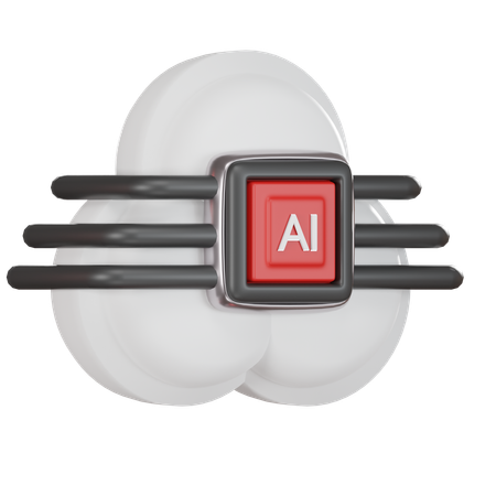 Ai Cloud  3D Icon