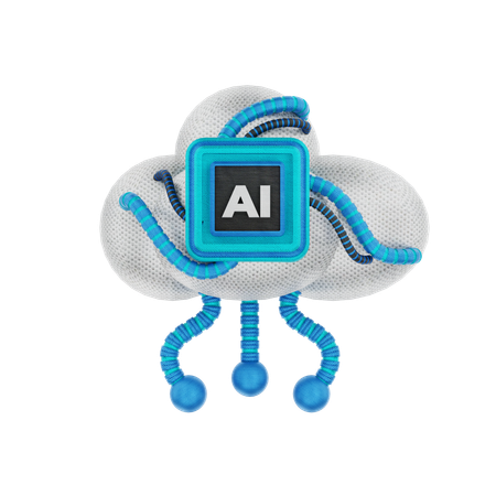 Ai Cloud  3D Icon