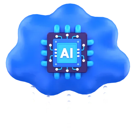 Ai Cloud  3D Icon