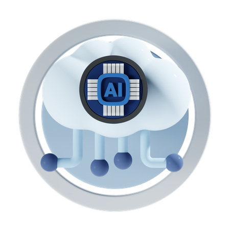 Ai Cloud  3D Icon