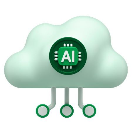 Ai Cloud  3D Icon