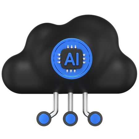 Ai Cloud  3D Icon