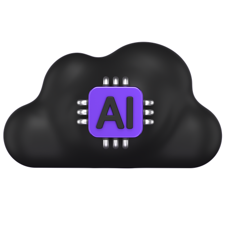 Ai Cloud  3D Icon