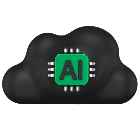 Ai Cloud  3D Icon