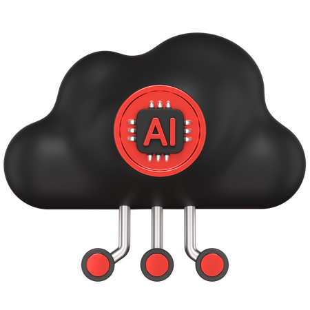 Ai Cloud  3D Icon