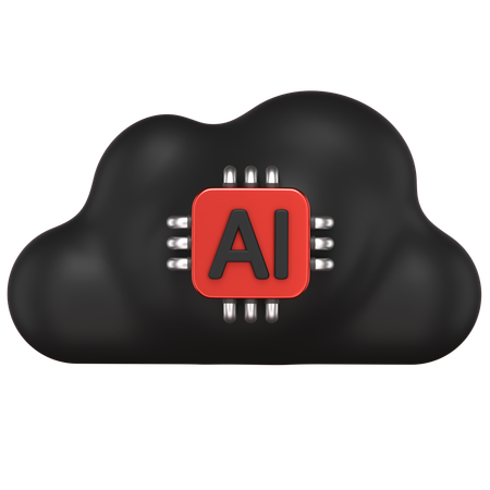 Ai Cloud  3D Icon
