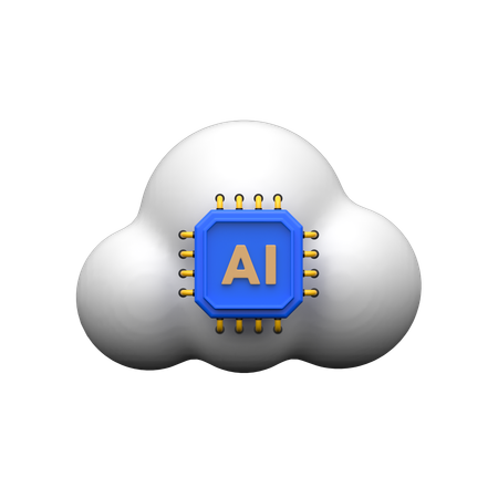 Ai Cloud  3D Icon