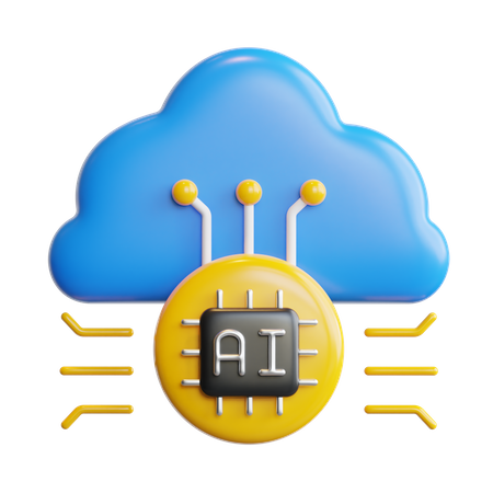 Ai Cloud  3D Icon