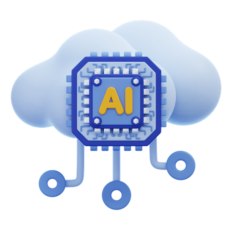 Ai Cloud  3D Icon