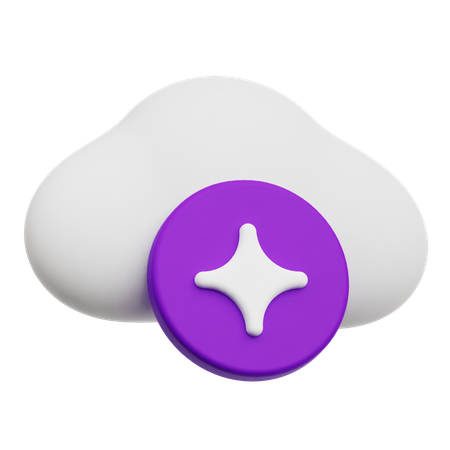 Ai Cloud  3D Icon