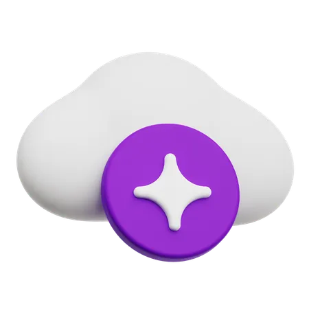 Ai Cloud  3D Icon