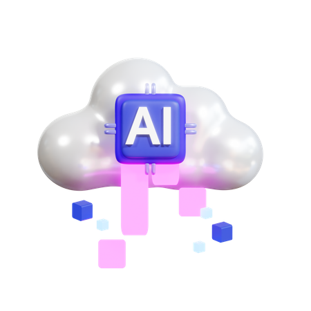 Ai Cloud  3D Icon