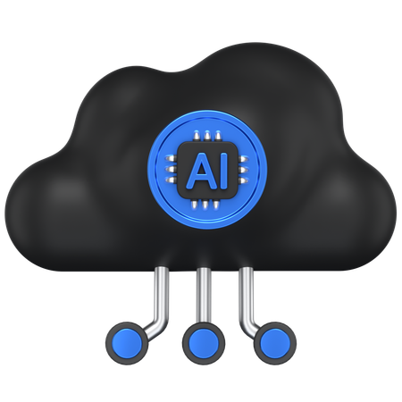 Ai Cloud  3D Icon
