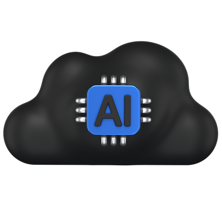 Ai Cloud  3D Icon