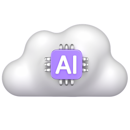 Ai Cloud  3D Icon