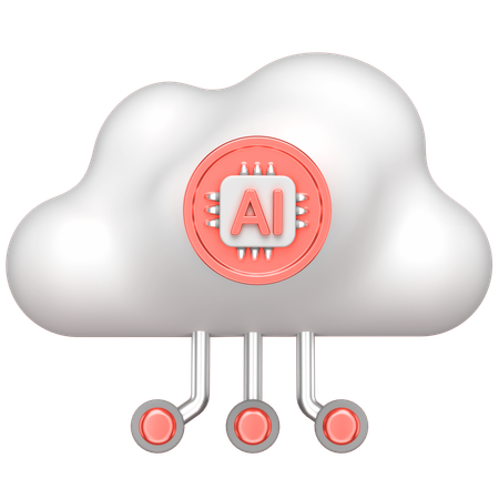 Ai Cloud  3D Icon