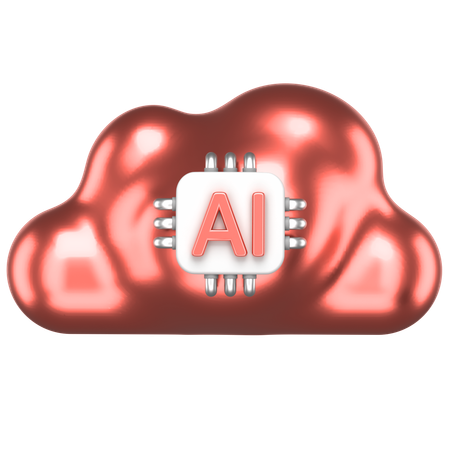 Ai Cloud  3D Icon