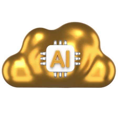 Ai Cloud  3D Icon