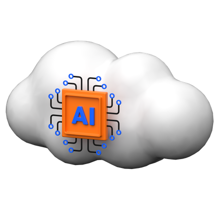 Ai Cloud  3D Icon