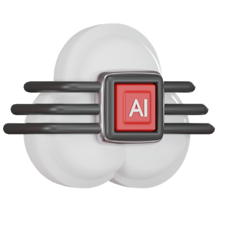 Ai Cloud  3D Icon