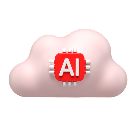 Ai Cloud  3D Icon